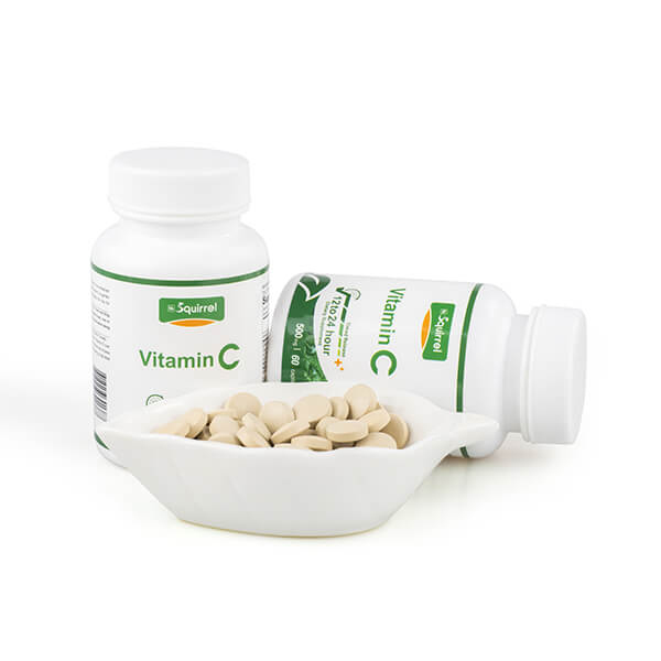 La vitamine C 500 mg 60 comprimés comprimés à libération contrôlée pour le blanchiment de la peau
