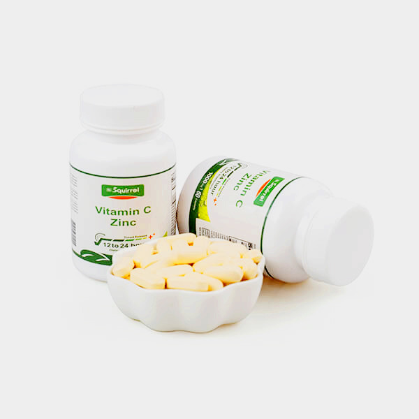 "Vitamine C 1000 mg avec zinc 15 mg 60 comprimés comprimés à libération prolongée"