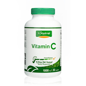 Vitamine C 1000mg 30 Comprimés Caplets Anti-Âge à Libération Temporisée