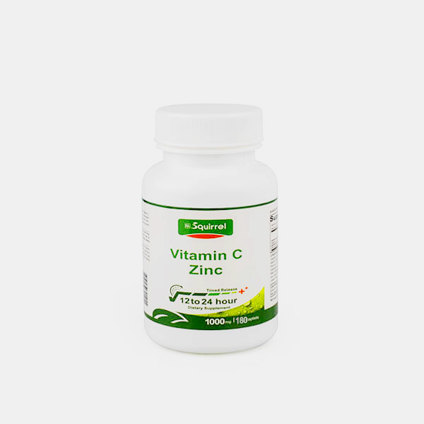 Vitamine C 1000 mg et zinc 15 mg 180 comprimés comprimé à avaler à libération prolongée