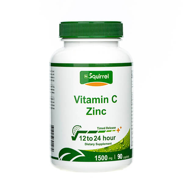 Vitamine C 1000 mg avec du zinc 15 mg 90 comprimés comprimés à libération prolongée