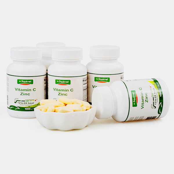 Vitamine C 1000 mg avec zinc 15 mg 120 comprimés comprimés à libération prolongée